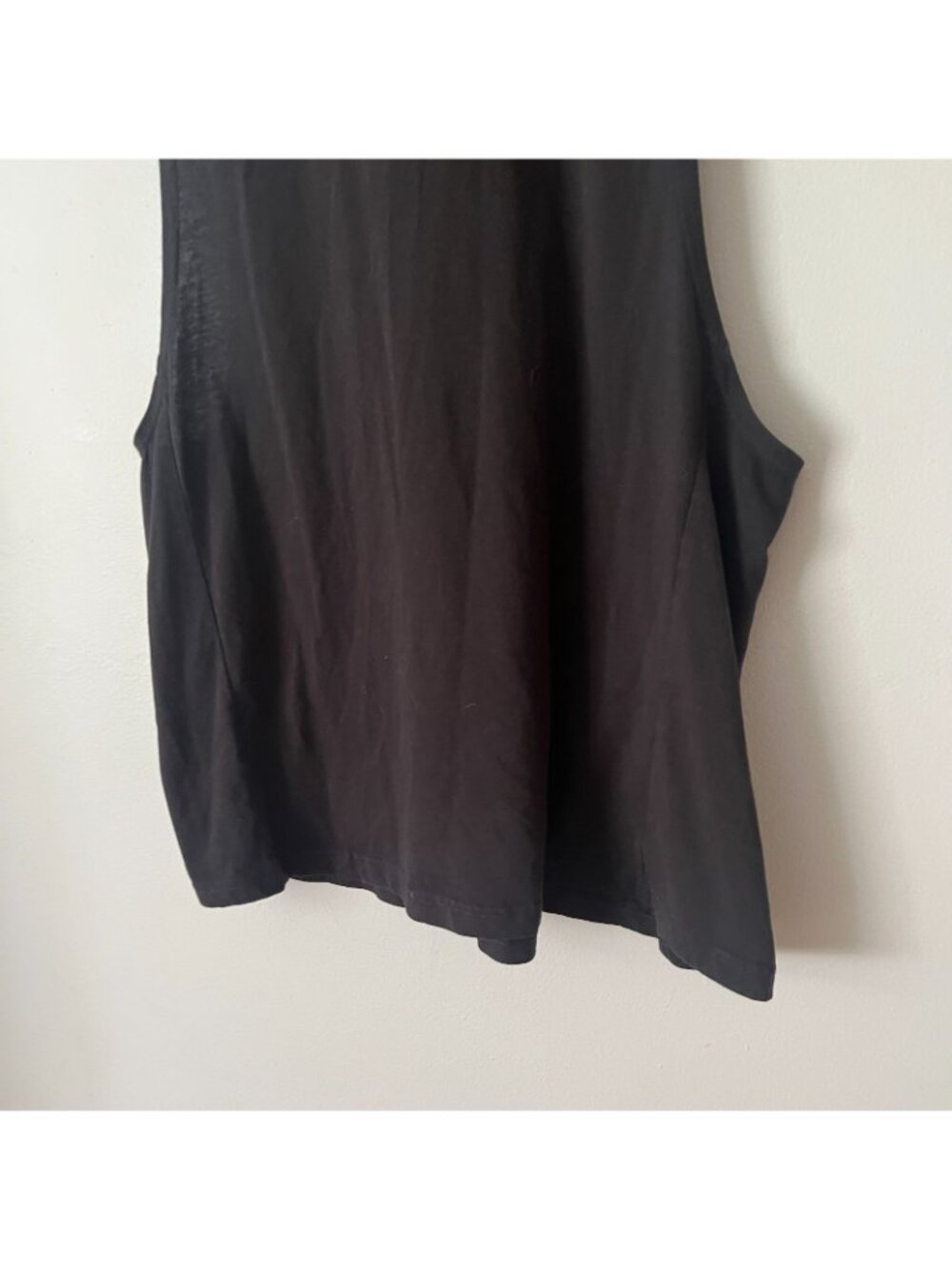 Gymshark Black Drop Arm Athletic Muscle Tank Top Men's Size Large - Picture 2 of 9